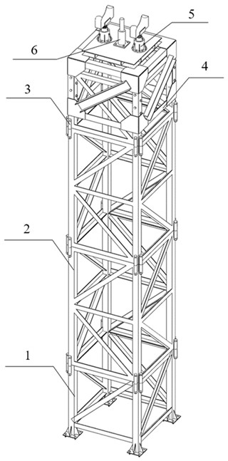 一种装配格构式钢结构安装用临时支撑架及使用方法