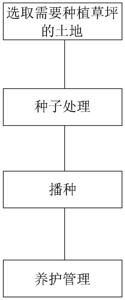 一种云片式草坪种植方法