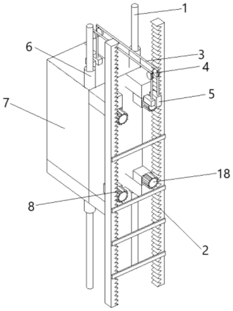 一种用于塔吊载人的爬升装置