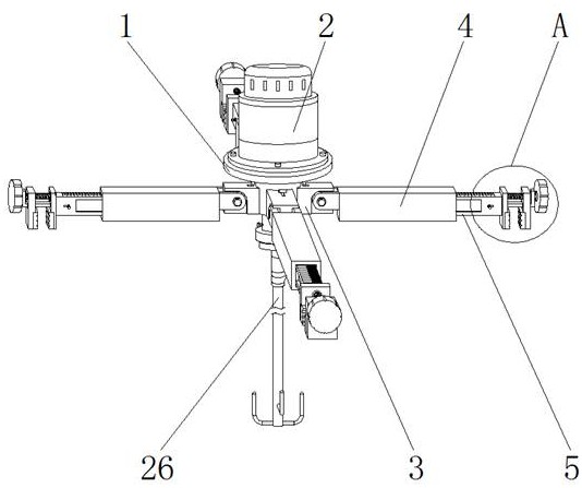 一种适用于不同口径桶罐的建筑施工用搅拌器