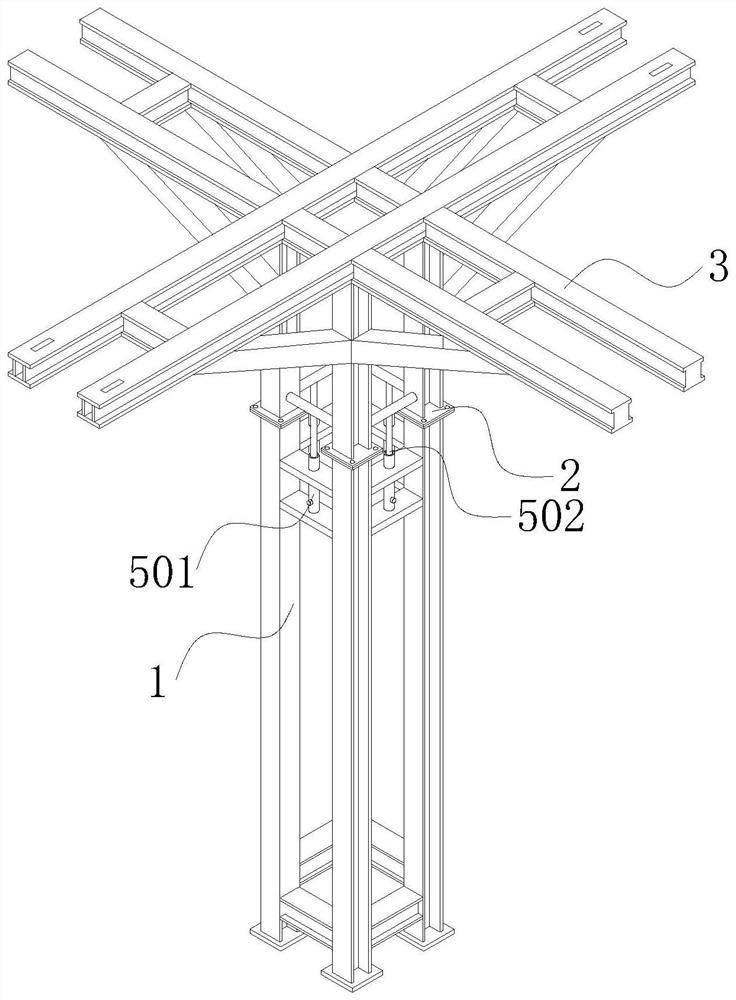 一种风力发电塔空心基础支架