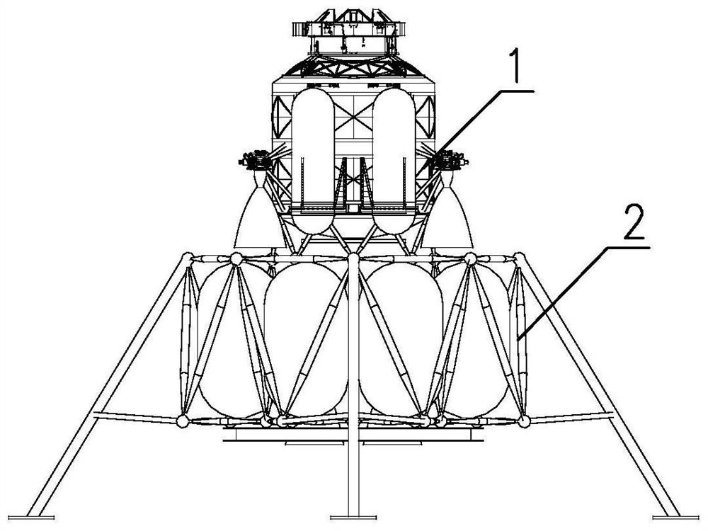 一种基于桁架结构的载人月面着陆器