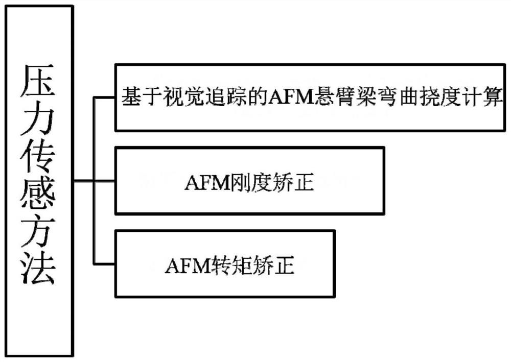 一种扫描电镜中凸出AFM探针在纳米线表面的压力传感方法