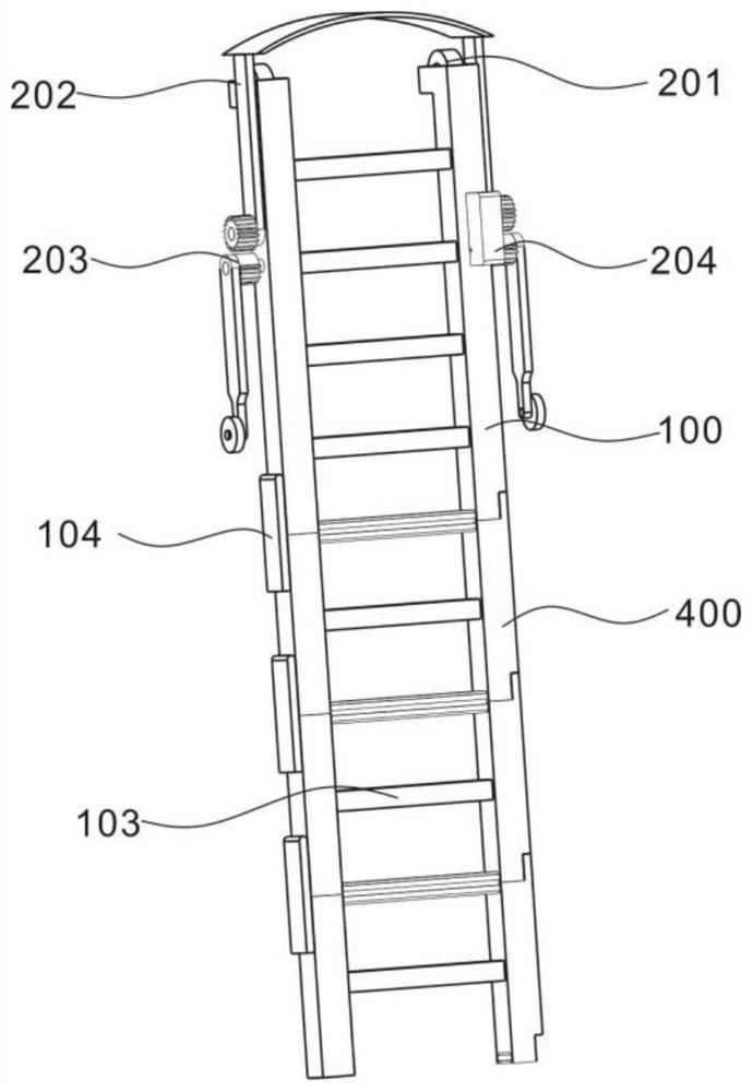 一种新型环网柜作业梯台