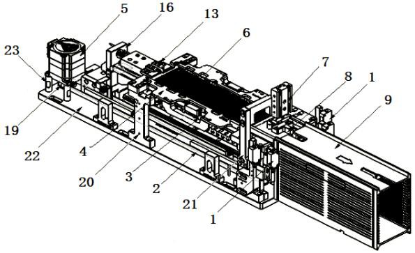 一种芯片自动下料设备的基板推料机构