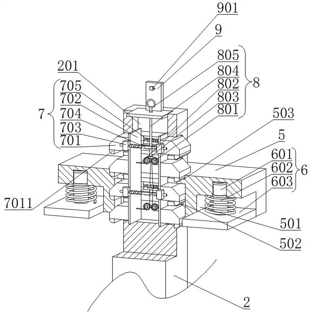 一种土木工程用桥梁建筑模板连接架