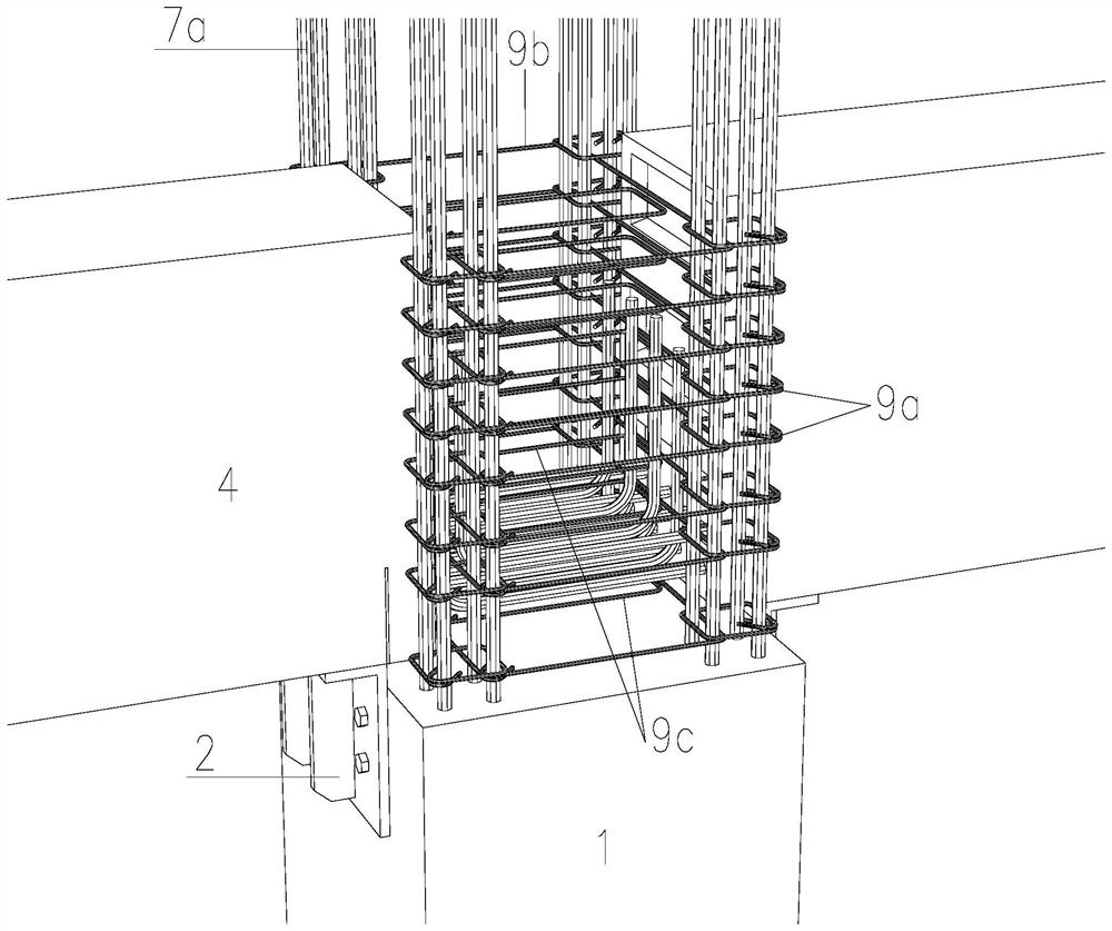 一种免支撑水平预制楼盖的梁柱节点及其施工方法