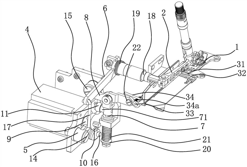 一种缝纫机的抬压脚和剪线驱动结构及其控制方法