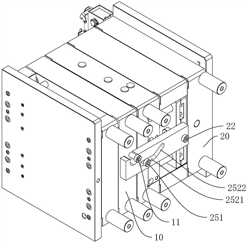 一种模具结构以及应用该结构的倒装模具