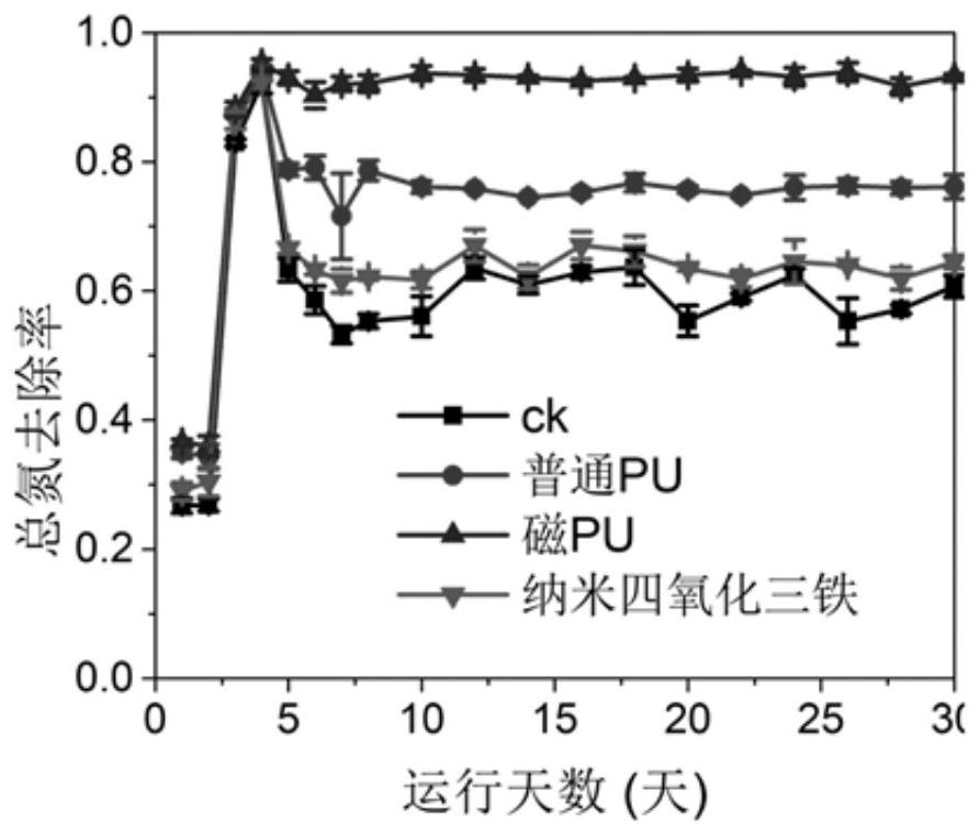 一种具有脱氮功能的生物填料、制备方法及其应用