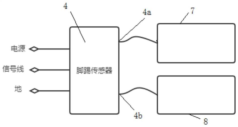 一种脚踢传感器结构