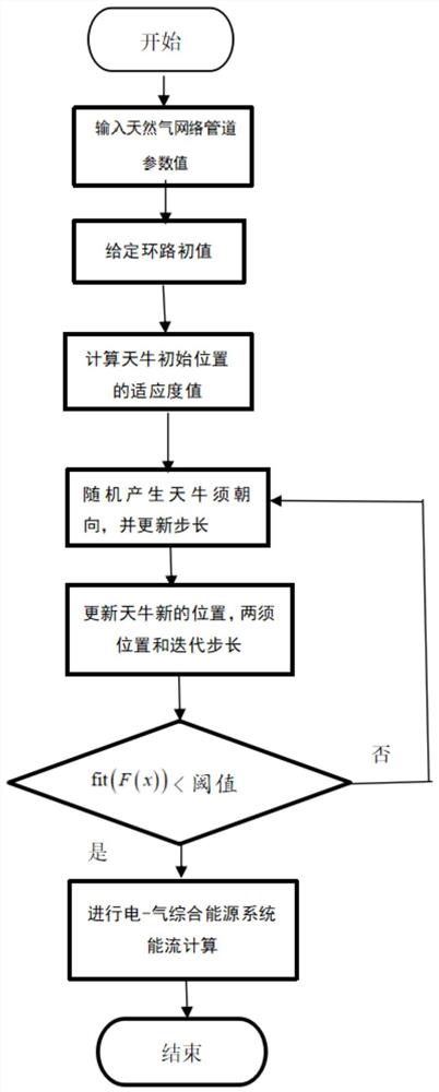 一种基于天牛须初值的电-气综合能源能流计算方法