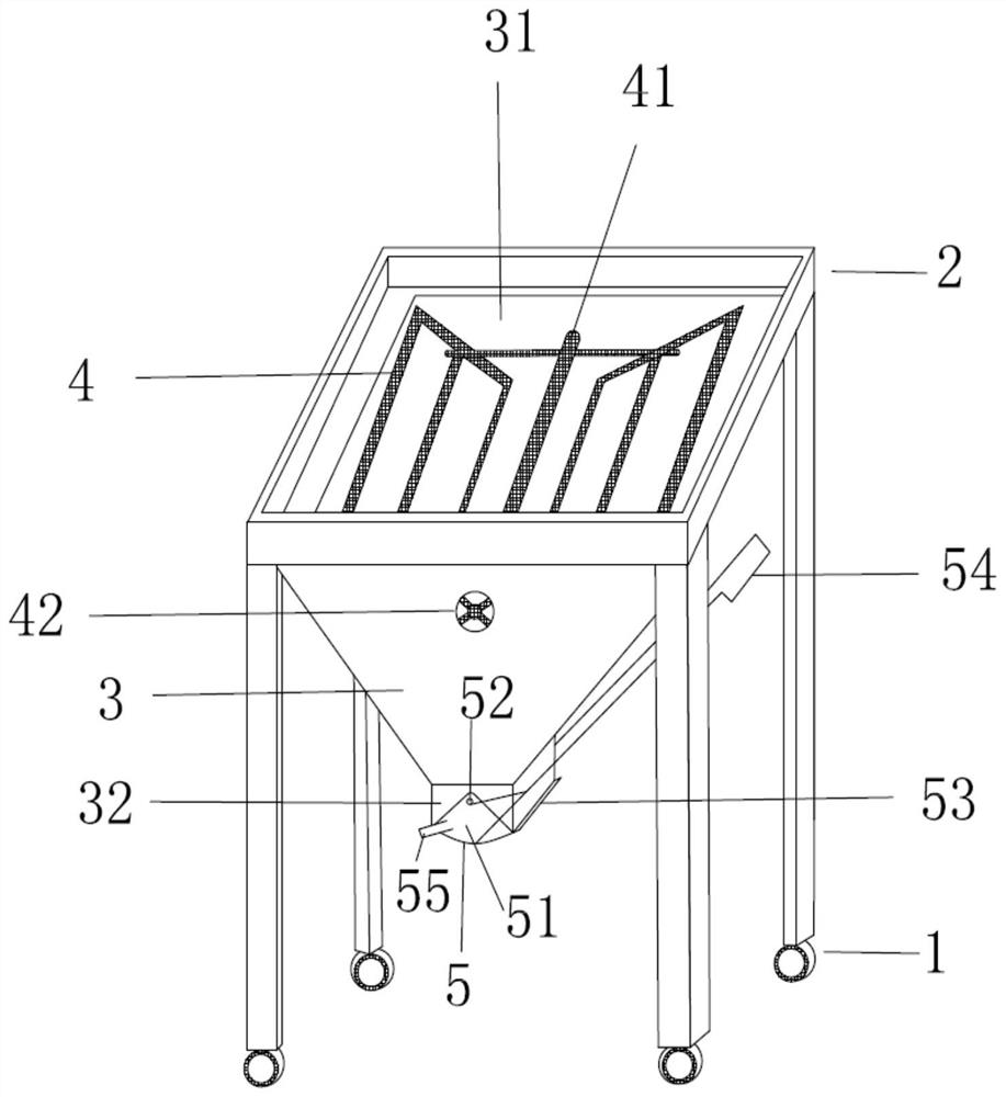 一种建筑用手摇开口漏斗