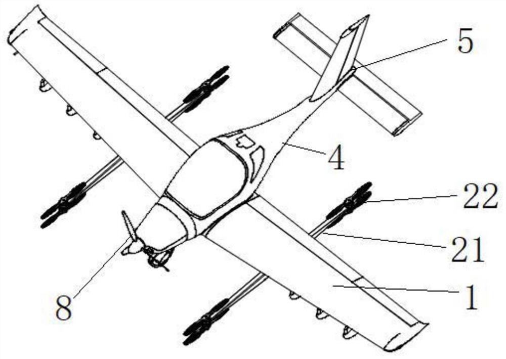一种固定翼旋翼混合飞行器