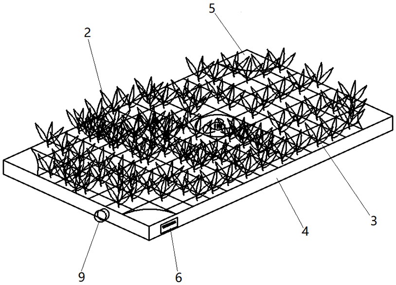 光合植物空气循环草毯及其制作方法