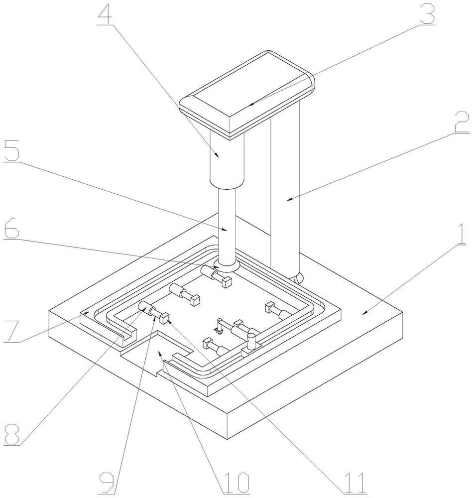 一种高效拆除手机后盖的工作台