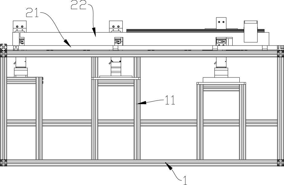 一种大长度铝型材检具