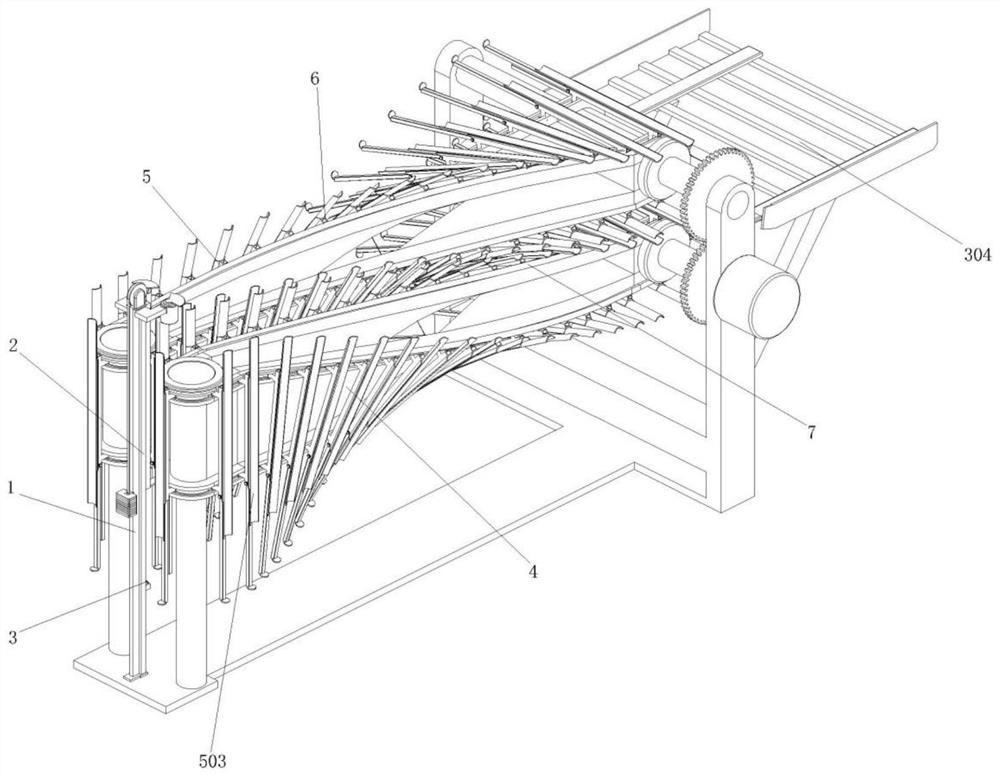 一种玻璃管加工用垂直截管输送装置