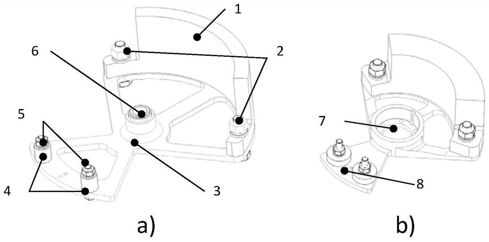 一种振动主动控制离心式作动器用的扇形圆环偏心轮