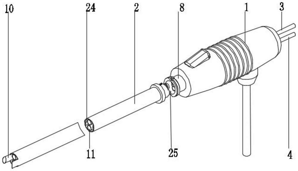 整形美容手术用针式电凝吸引器