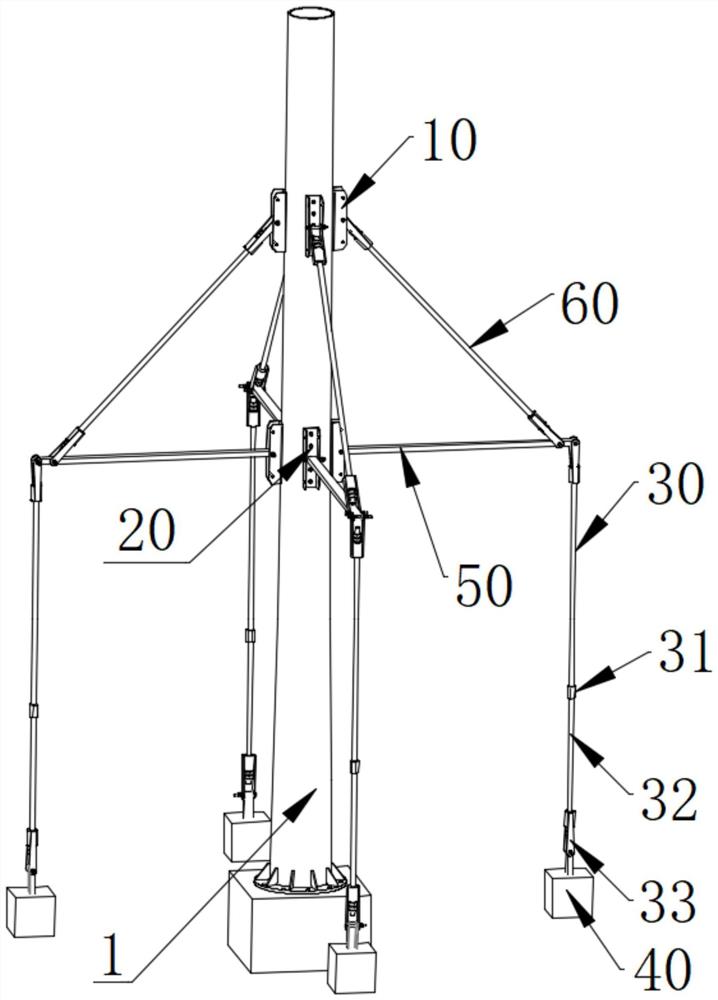 一种单管塔的加固装置及方法
