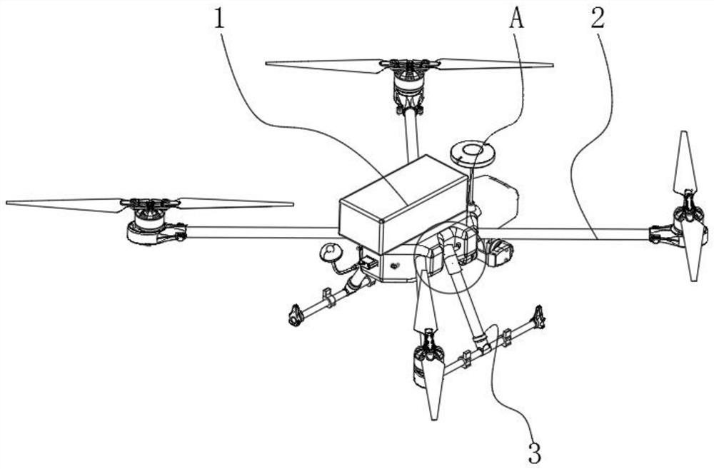 一种用于多种地形降落的无人机调节支架及其使用方法