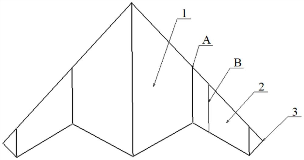 一种具有几何扭转结构的飞翼无人机