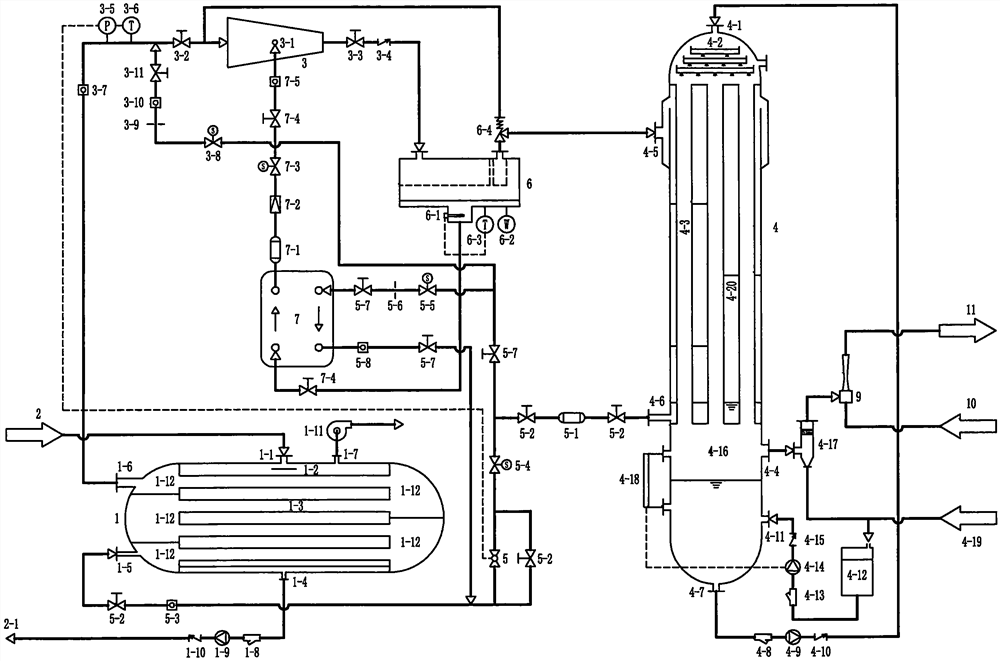 凝汽源热泵驱动降膜蒸汽发生器
