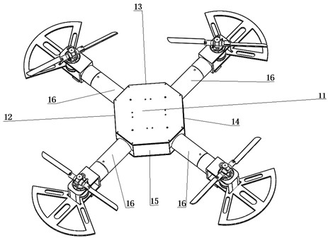 可变桨距四旋翼无人机