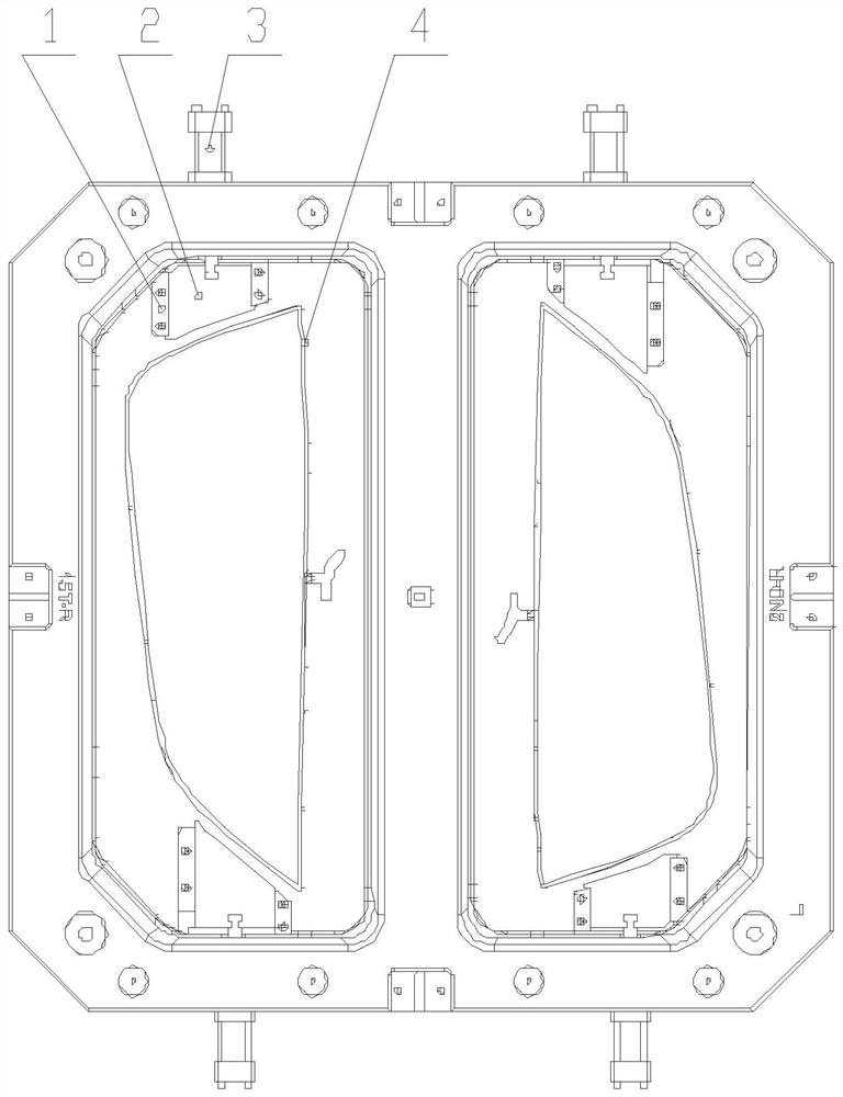 一种双色注塑工艺及用于双色注塑模具中的定位滑块结构