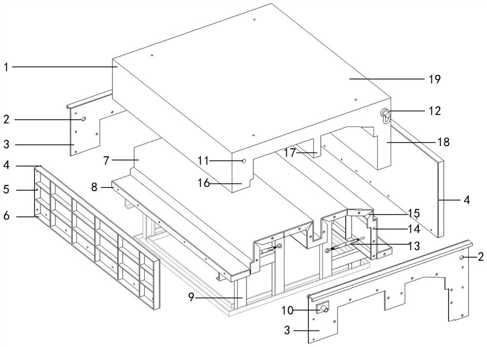 一种桥面附属构件制作模具及桥面附属构件制作方法