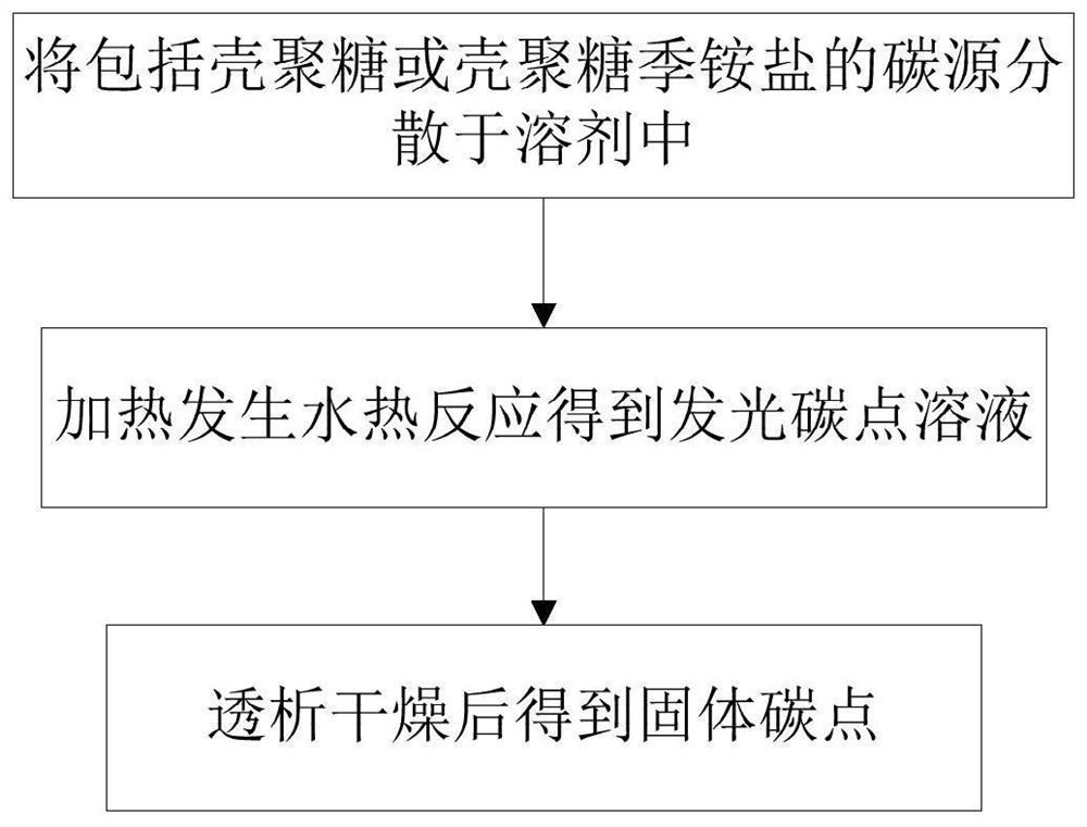 一种荧光抗菌碳点、其制备方法和应用