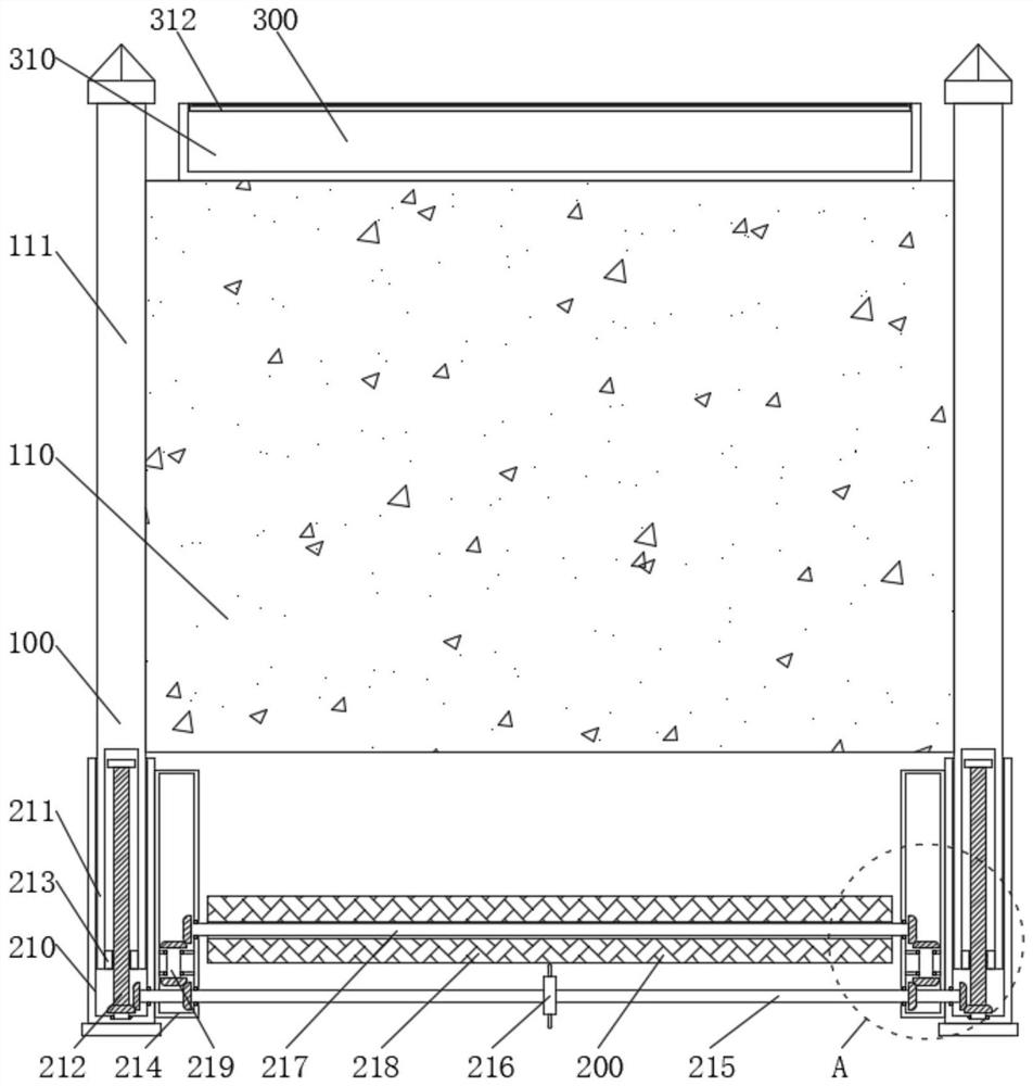 一种具有水循环结构的自净式公路施工用围挡