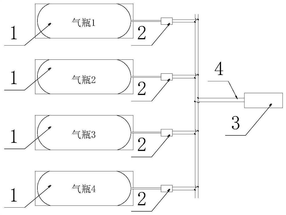 一种基于CAN总线的多气瓶燃气液位的计量与显示方法