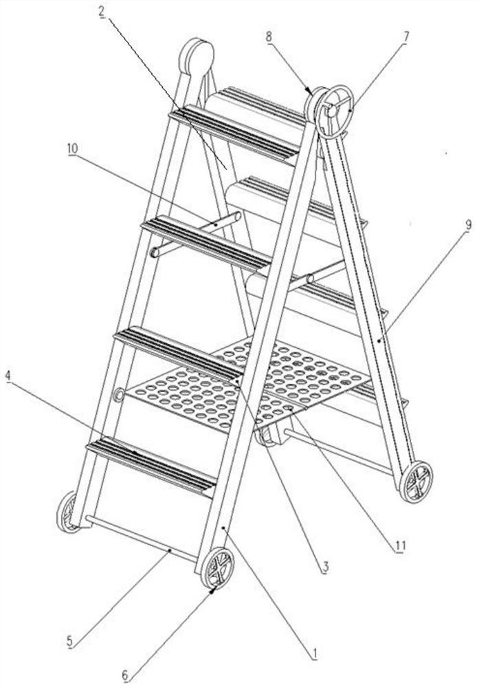 一种可自主操控移动的梯子