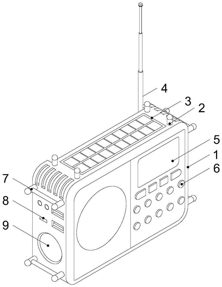一种多功能使用的节能收音机