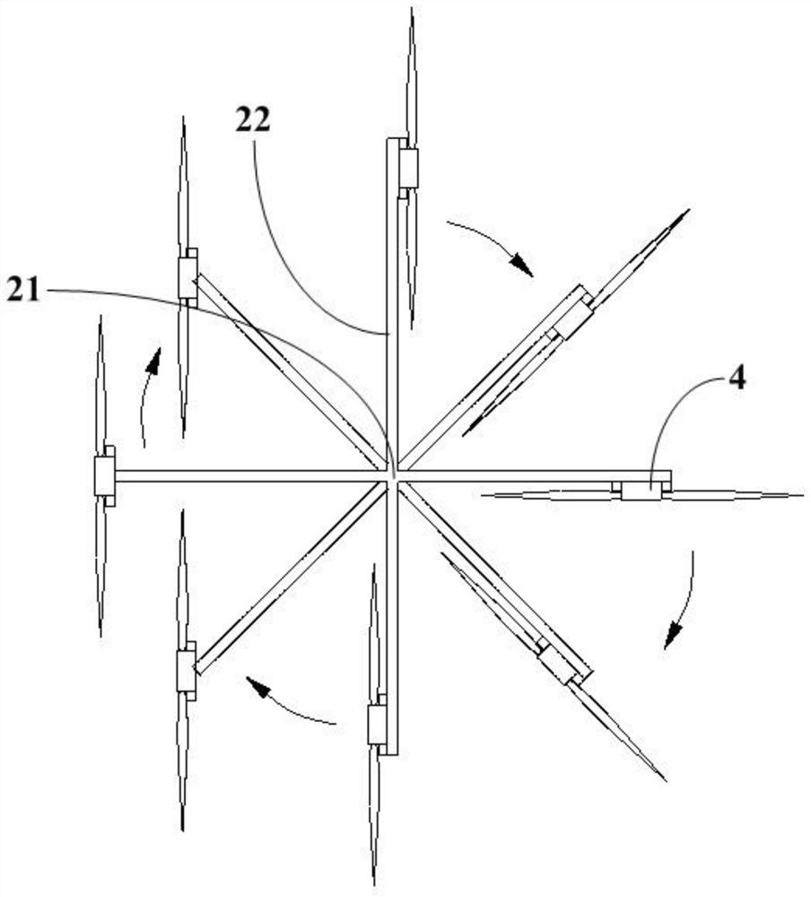 一种上行竖直运转下行轴翼共面运转的扑旋翼装置