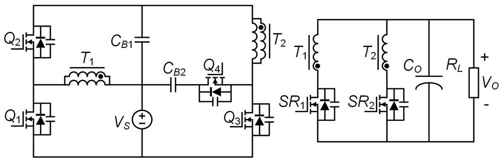新颖的有源箝位交错不对称反激式直流变换器