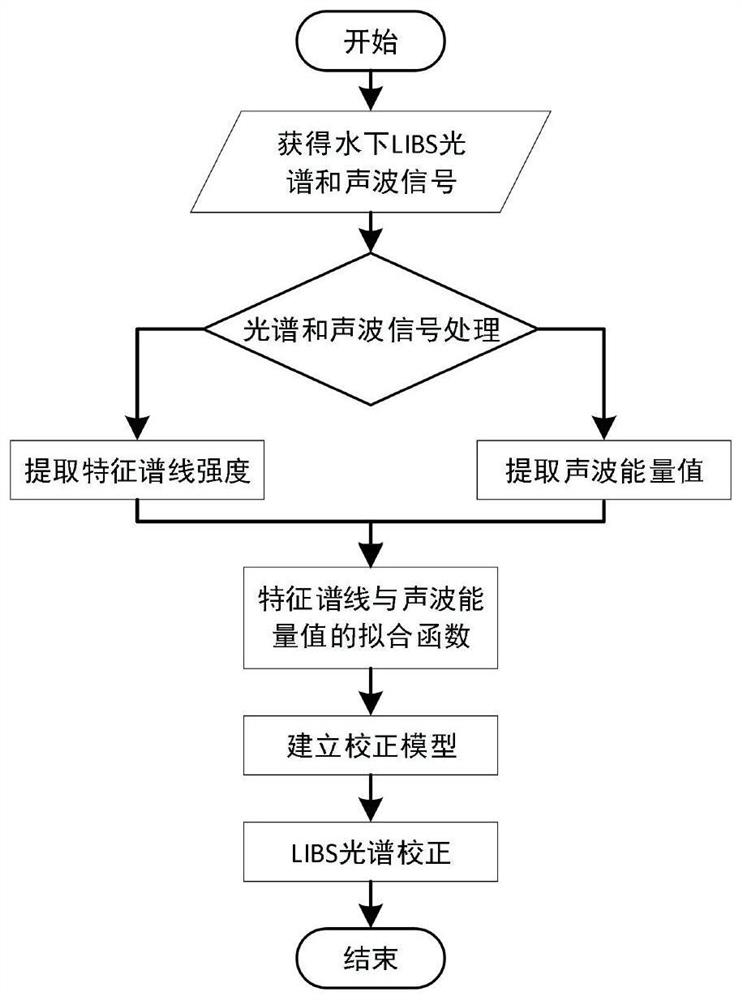 一种基于声波信号的水下LIBS光谱校正方法