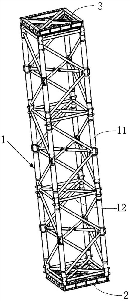 轻型钢结构的装配式折叠临时支撑装置