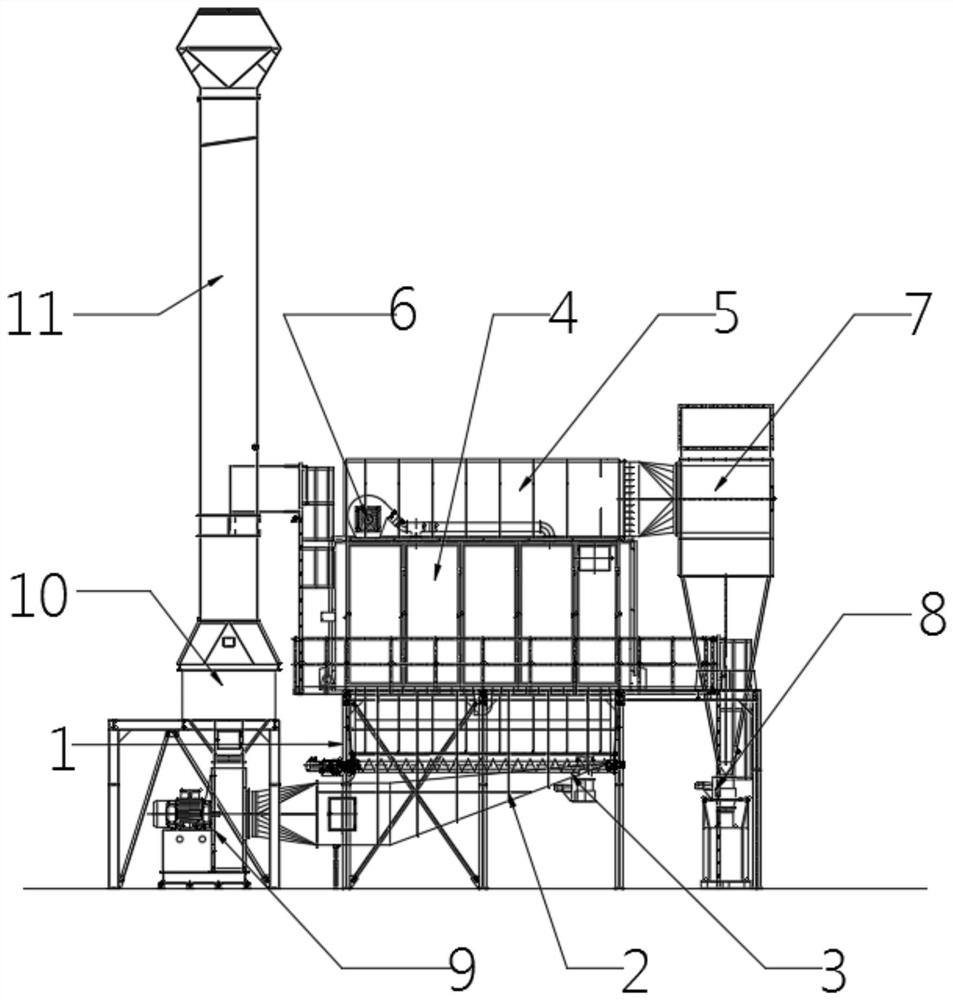 旁插扁布袋式熔炼工厂烟气除尘清灰一体设备