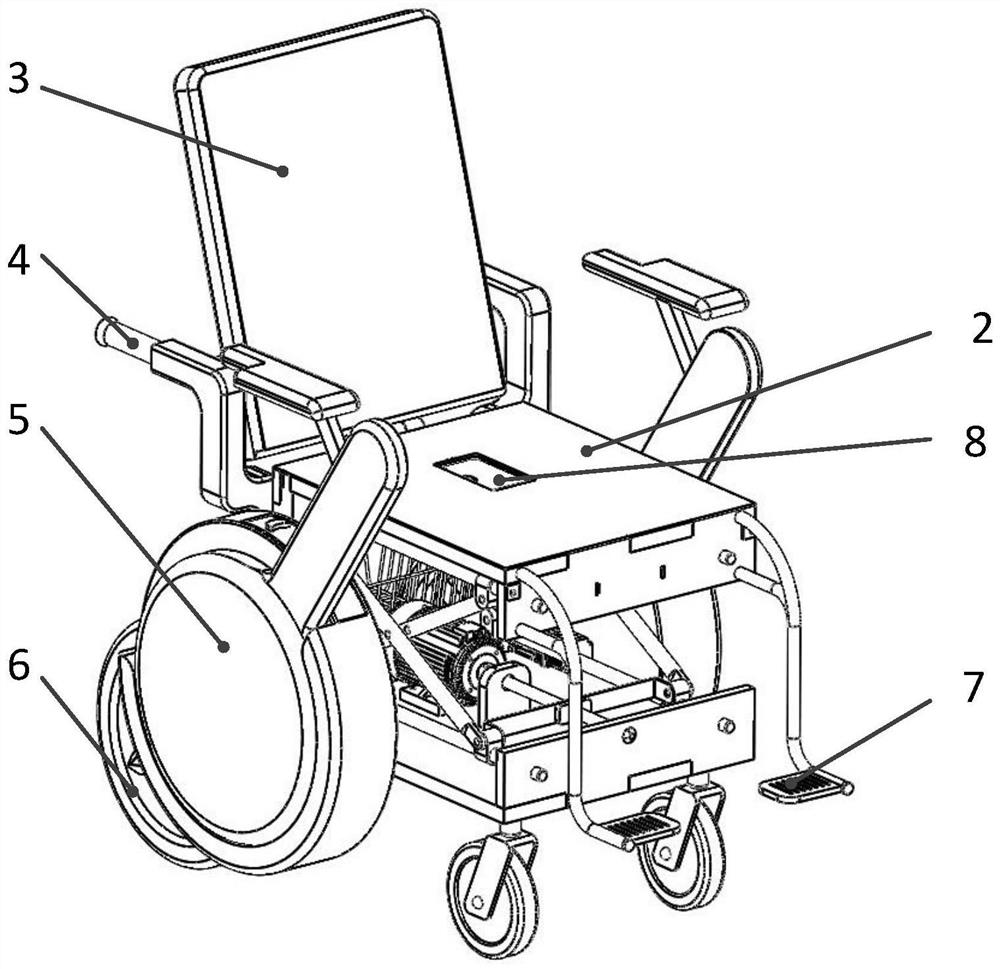 一种可调角度、高度的椅面结构及其多功能轮椅