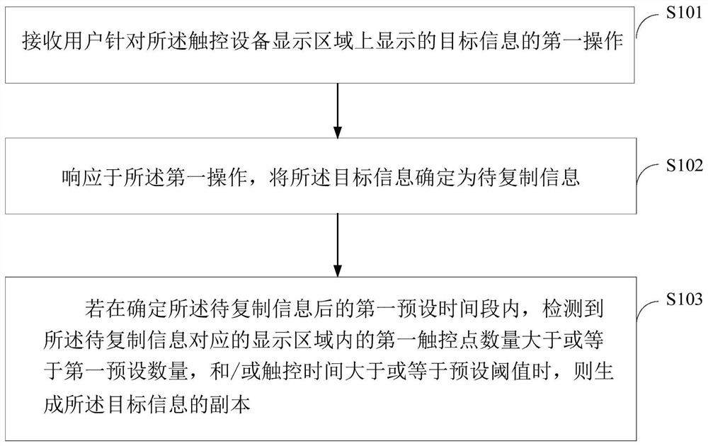 信息复制方法、装置、触控设备及计算机可读存储介质