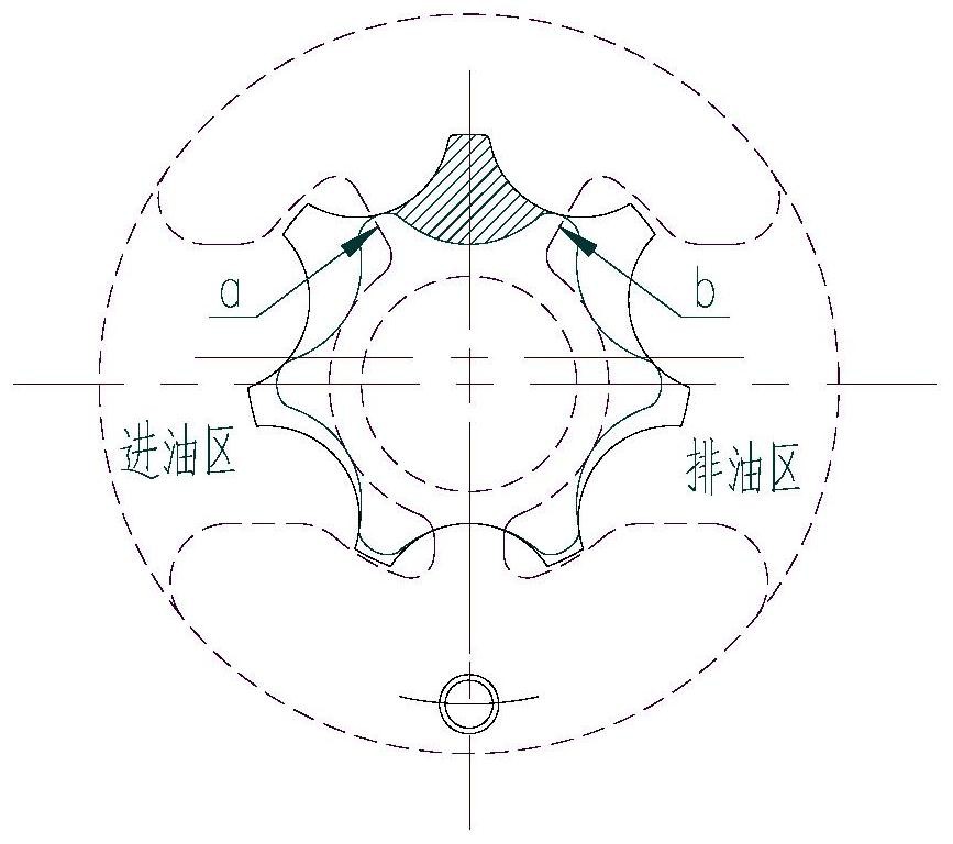 一种高容积效率摆线齿轮泵及提高容积效率的方法