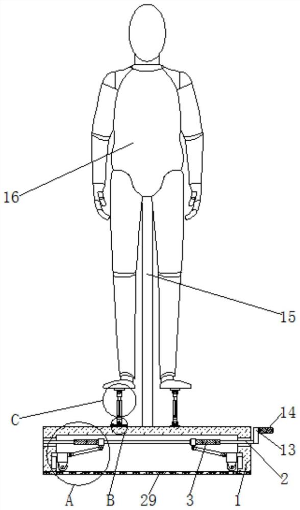 一种服装设计图人体动态造型模型