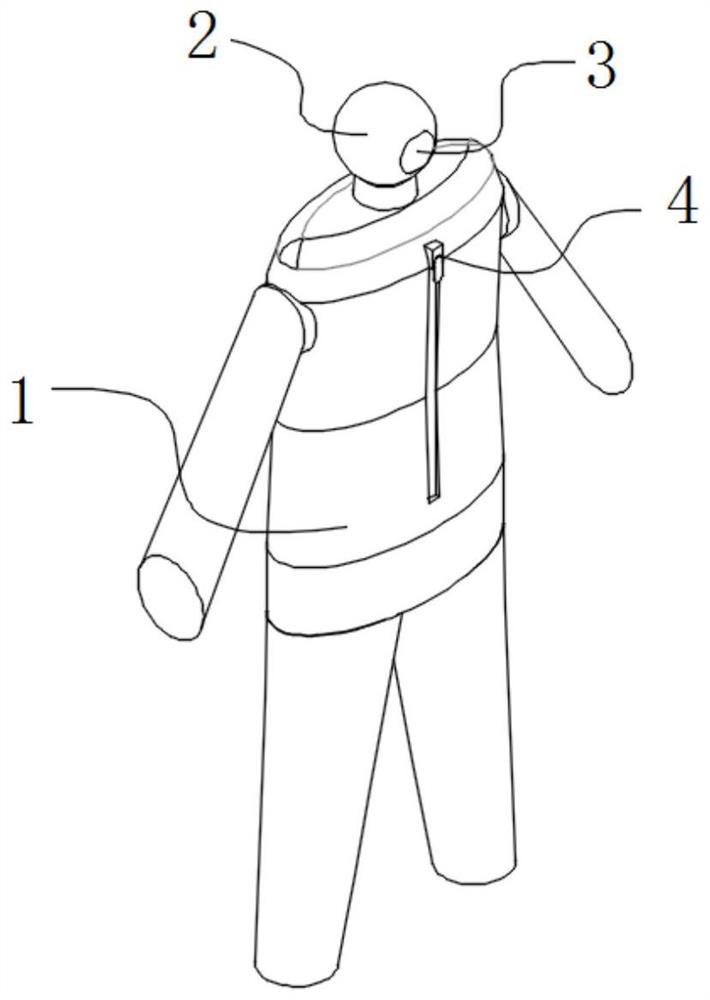 一种全封闭防雾化降温除湿型医用防护服