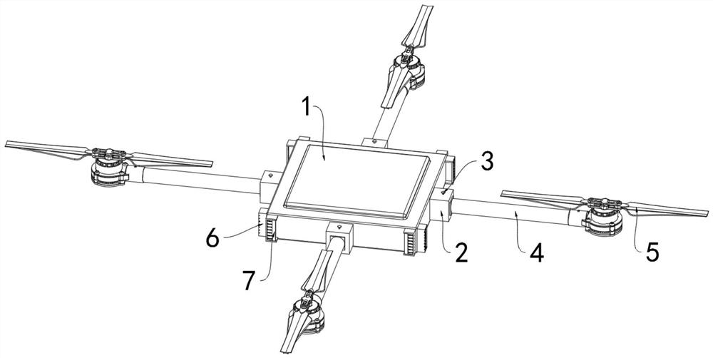 一种可自由拼装的无人机框架结构