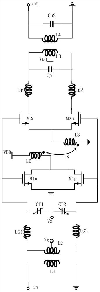 一种带压控电容匹配的基于变压器的自混频三倍频器