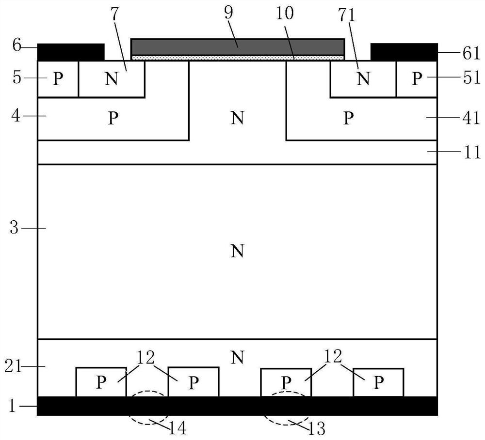 平面型碳化硅逆阻MOSFET器件及其制备方法