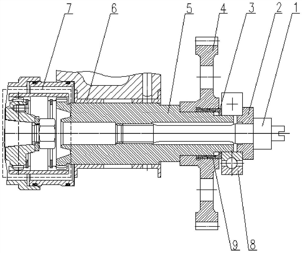 一种柴油机高压油泵和齿轮的联接结构